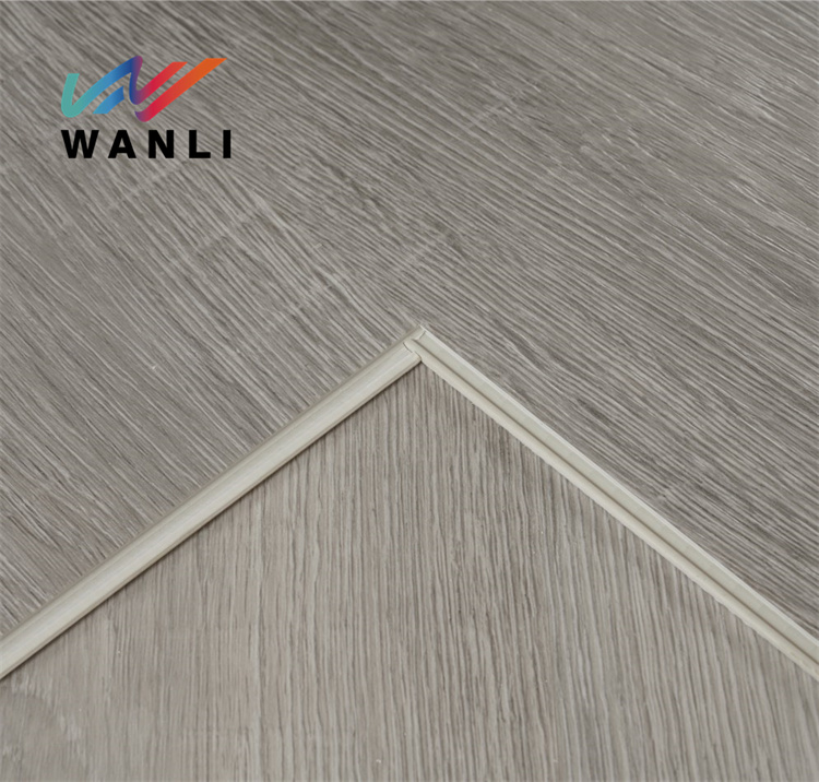 Grey Color Marble 5mm Planks Click Locking Rigid Core Spc Hybrid Vinyl Floor